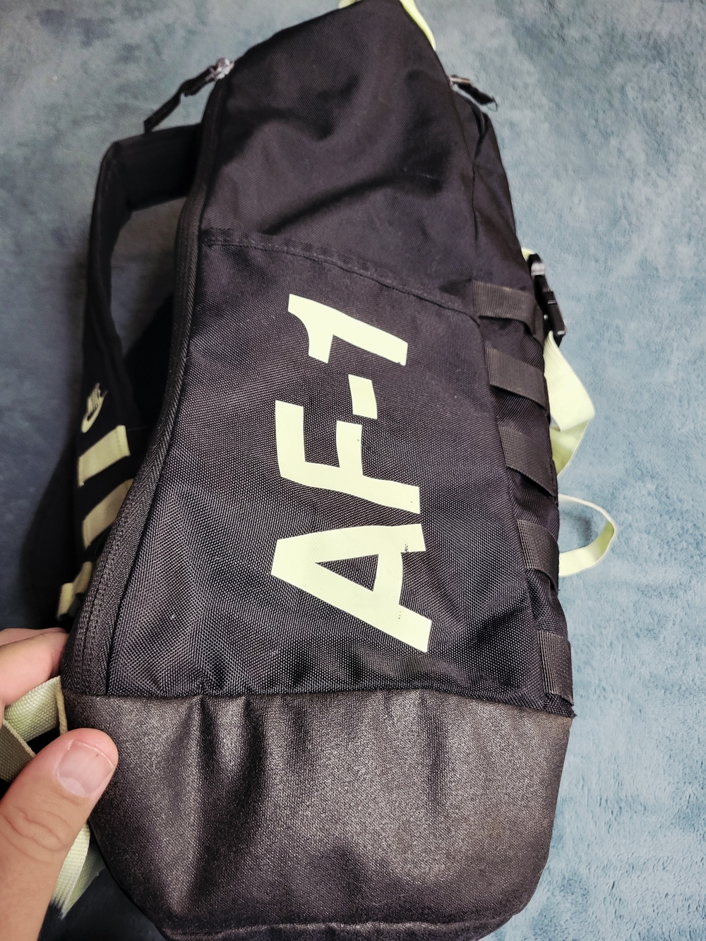 Nike AF-1 Techwear Backpack Black Barely Volt BA5731-013